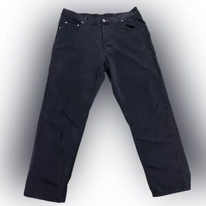 Vintage Faconnable Model F38 Black Regular  Jeans - Size 42